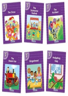Jolly Phonics Readers, Inky & Friends, Purple Level (Pack of 6)